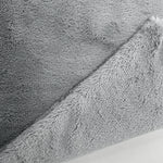 housse coussin carré gris texture bouclée moderne décoration intérieure double face jacquard polyester sieste