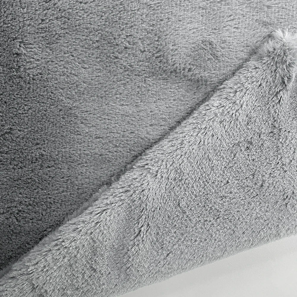 housse coussin carré gris texture bouclée moderne décoration intérieure double face jacquard polyester sieste