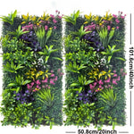 panneau mural végétal moderne feuilles diverses dense accrochable intérieur décoration verte naturelle clips zip