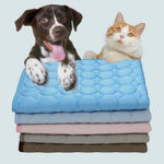 tapis rafraîchissant soie glacée antidérapant respirant lavable coussin été dissipateur chaleur usage niche chiens