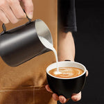 pichet lait acier inoxydable tasse latte art espresso percolateur gooseneck kettle mocha pot