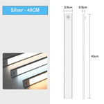 lampe led rechargeable usb capteur mouvement 50cm 40cm 30cm 20cm moderne blanc