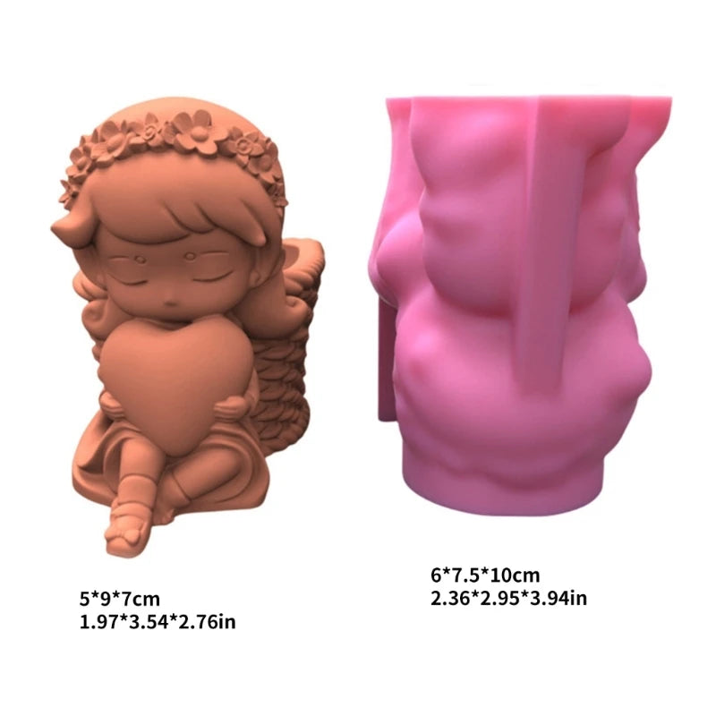 cache pot silicone forme figurine personnages accessoires floraux rose beige vert mignon decoratif