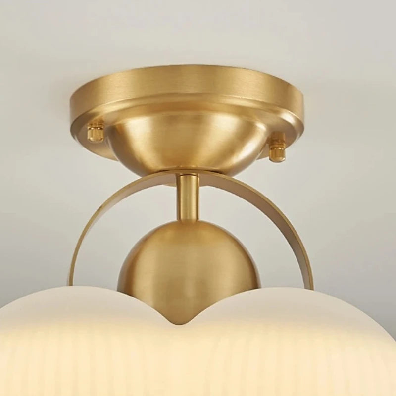 lampe suspendue moderne blanche dorée texture ondulée intérieur chambre étude télécommande led