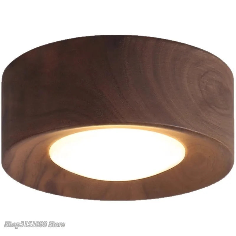 lampe moderne or noir bois brillant éclairage quotidien monté surface minimaliste
