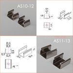 clips métalliques argentés industriels fixations support bandes led acier inoxydable certifications rohs