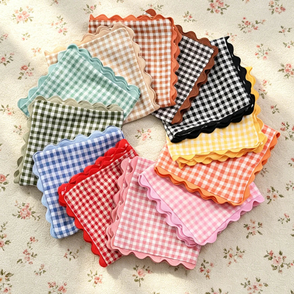 taies d'oreiller carreaux douces moderne confortables lit maison couleurs vert jaune rose orange beige