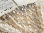 tissu dentelle brodée pois 3d tulle maille jacquard rayé été vocation plage blanc rose
