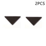 anti dérapage tapis adhésif triangles perforations moderne noir beige 12 pièces