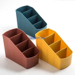 organisateur moderne rose bleu jaune stylos téléphones télécommandes papier magazines 12.5cm 9cm 16.7cm