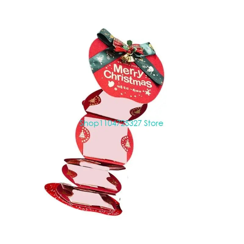 Enveloppe d'argent Noël avec ceinture de fermeture