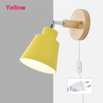 lampe murale moderne conique noire gris blanche jaune rose éclairage chambre entrée étude