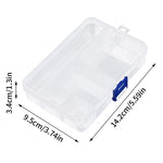 boîte rangement transparente plastique compartiments ajustables bijoux boucles oreilles bagues colliers poignées moderne pratique