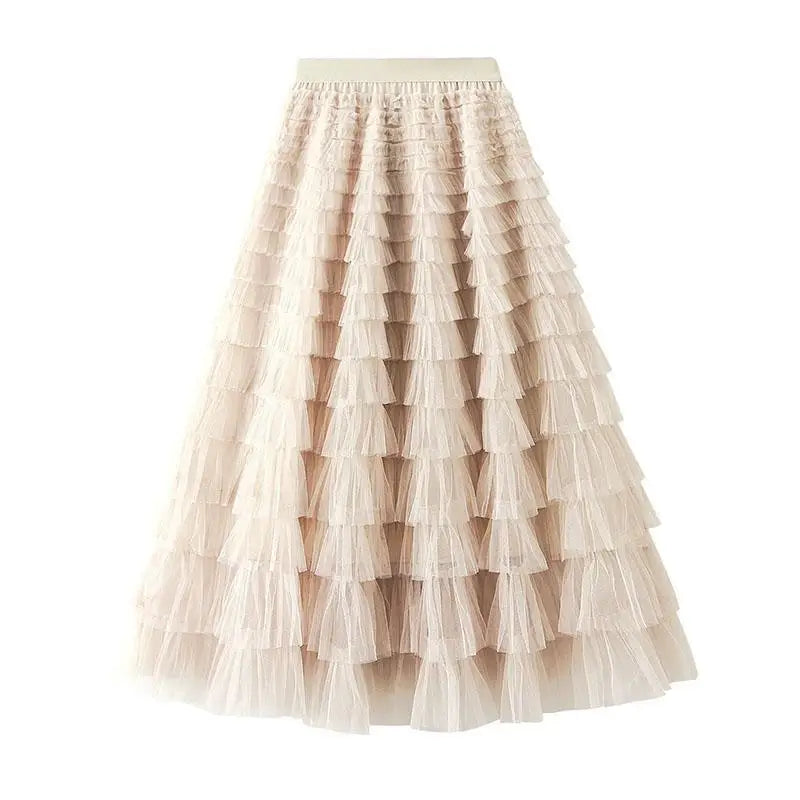 jupe tulle plissée vert rose beige gris bleu violet classique féminine soirée clips cascade