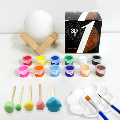 Lampe planète 3D lune galaxie veilleuse créative