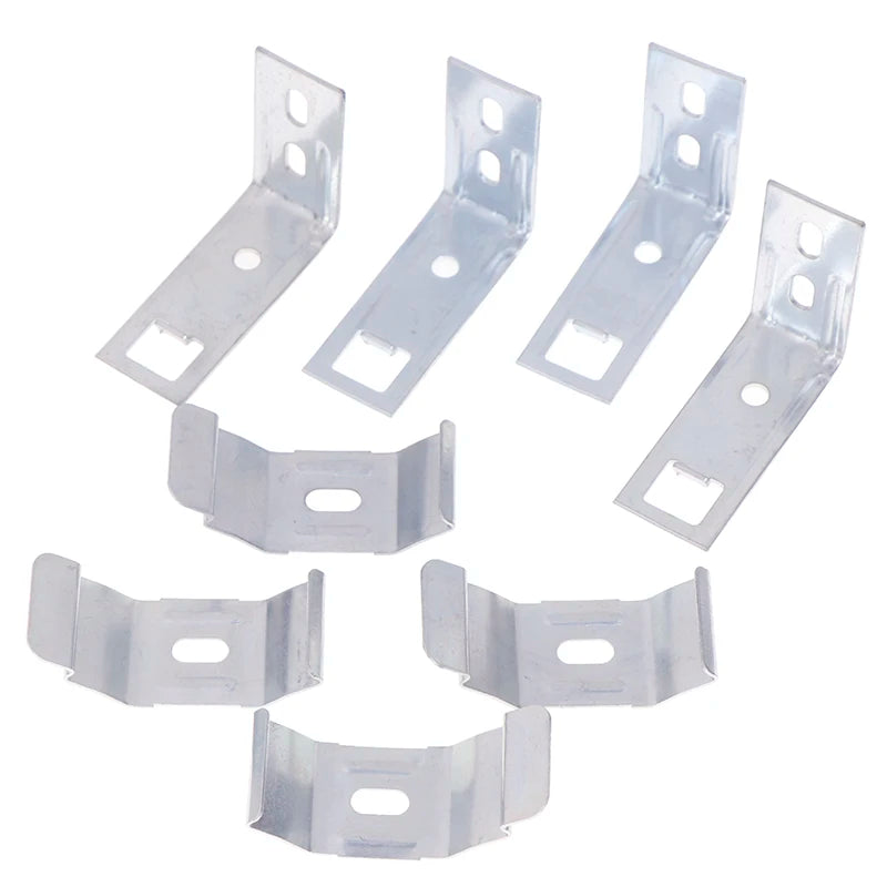 accessoires fenetre clips transparents pratiques fonctionnels fixations rideaux stores 4pcs métal