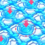 tapis bain moderne vague bleu rose blanc environnement salle bain alvéolaire minimaliste