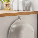 couvercle toilette blanc clips adhésifs pratique moderne salle bain rangement