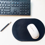 tapis souris simili cuir noir gris clair moderne plateau souris clavier