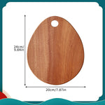 planche découper bois naturelle rustique poignées circulaires fourchette cuillère tartine pain