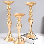 Bougeoir doré pour centre de table mariage
