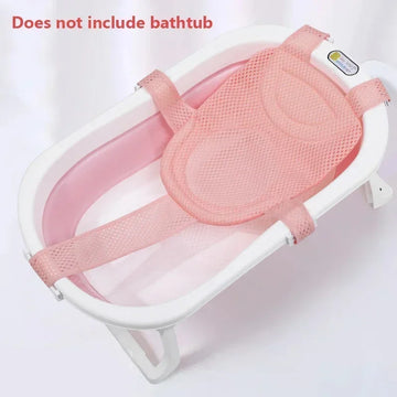 coussin bain bébé bleu rose points arcs ciel ceintures sécurité confortable moderne