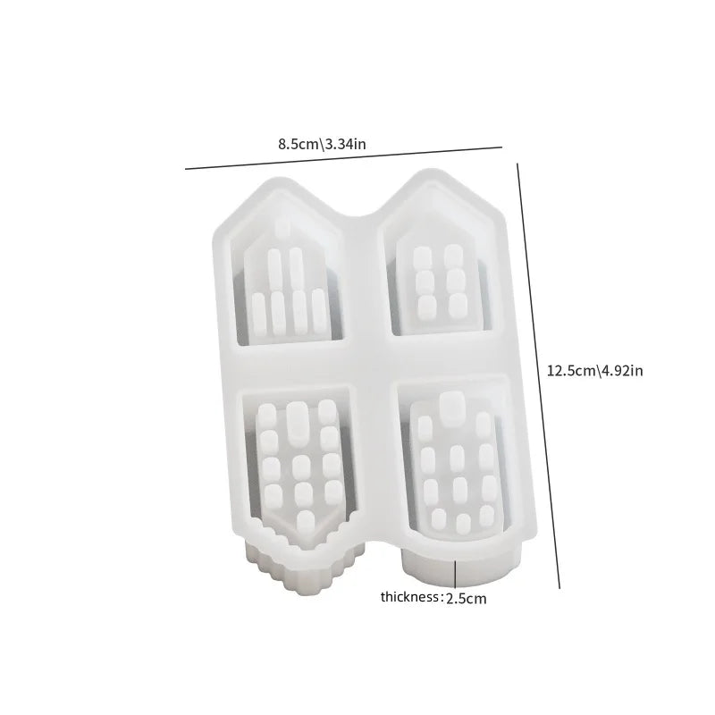 lampe poser maison forme moderne fenêtres toit blanc silicone minimaliste