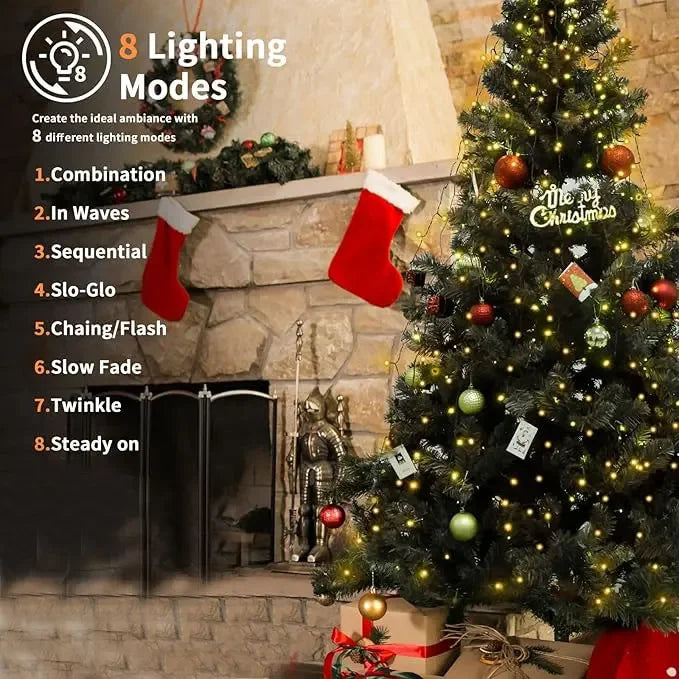 guirlande lumineuse led blanc vert moderne noel 1m5 2m 3m anneau suspendre chaines led