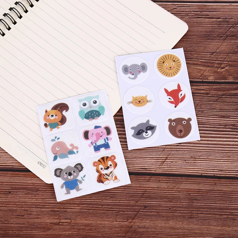 sticker répulsif moustiques autocollant naturel multicolore animaux dessin animé adhésif réutilisable enfants protection maison