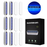 éclairage solaire escaliers terrasse 30 led blanc bleu ip68 adhésifextérieur moderne auto allumage 60249lm