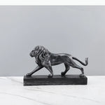 statue lion noir moderne minimaliste aspect vieilli décoration erotique ambiance