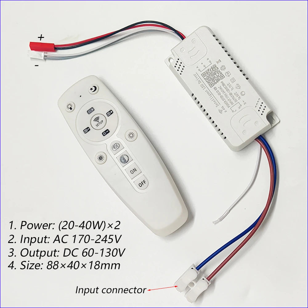 contrôleur led télécommande connecteur entrée éclairage moderne blanc plat lisse