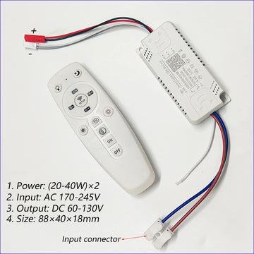 contrôleur led télécommande connecteur entrée éclairage moderne blanc plat lisse