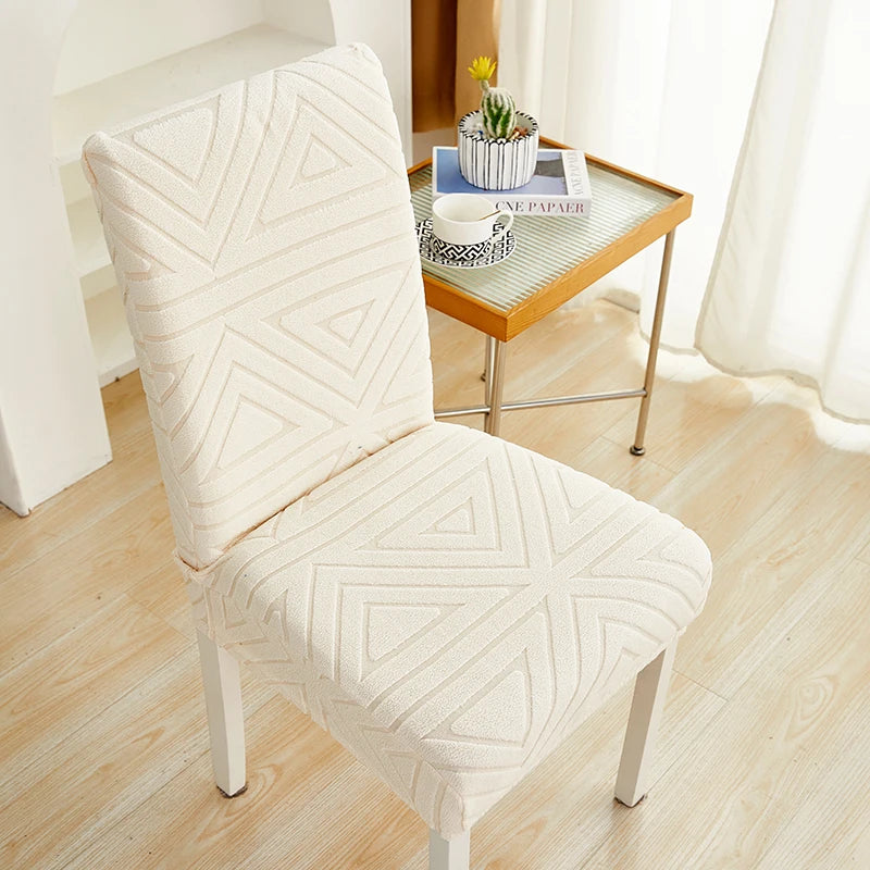housse chaise moderne tissu extensible protecteur siège salle manger banquet