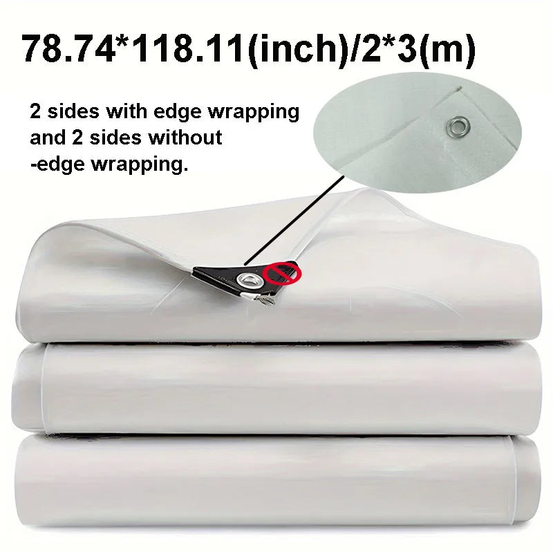 voile d'ombrage blanc imperméable anti uv résistante camping jardin patio