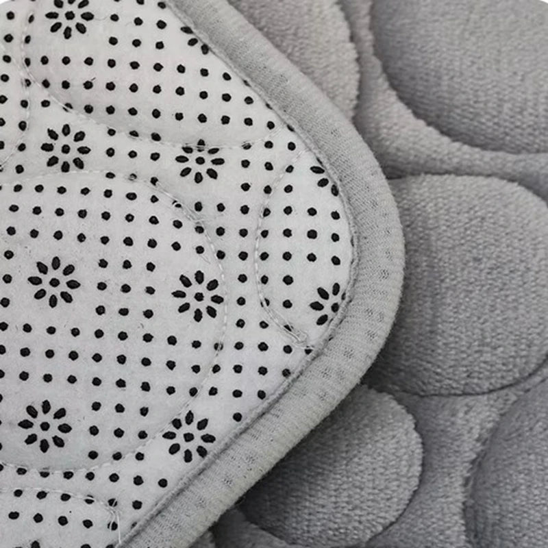 tapis bain antidérapant gris clair galets texture moderne 40x60cm couloir salle douche