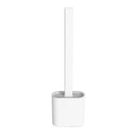 brosse wc silicone noir blanc rose moderne adhésif poils tpr poignée épaisse stand drainant