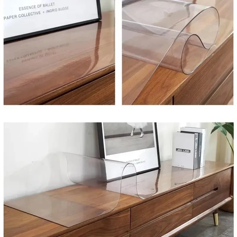 protège tables transparent moderne adhésif imperméable pvc sans motif pâques noël mariage