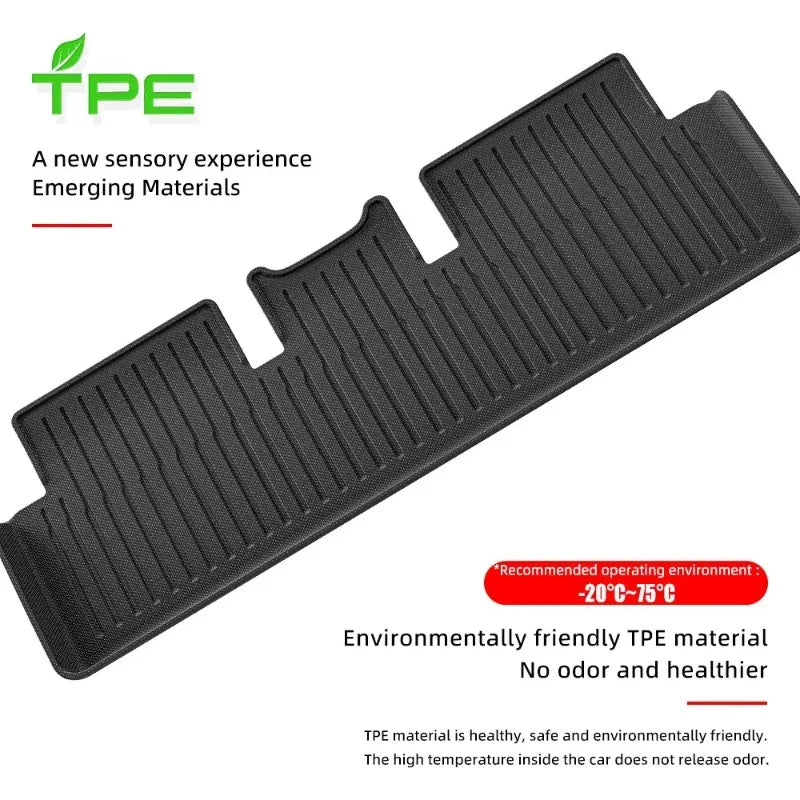 tapis sol noir rayures horizontales protection tpe voiture moderne imperméable tout terrain