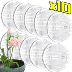 Support fleurs transparent moderne piquets rangés stockage imperméable plastique multiple usage