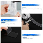 ruban adhésif double face transparent auto collant réutilisable imperméable moderne cuisine salle bain
