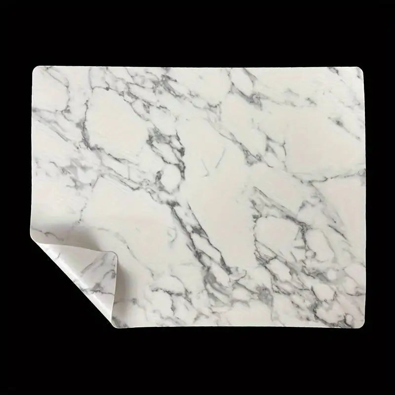 tapis imitation marbre blanc gris moderne adhésif décoratif table opulent veineux sophistiqué
