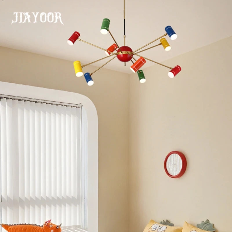suspension lumineuse moderne led acrylique 90v 260v 2000lm rouge vert bleu