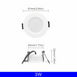 spots led blancs 3w 5w 7w 9w 12w 15w 220v clips aluminium moderne