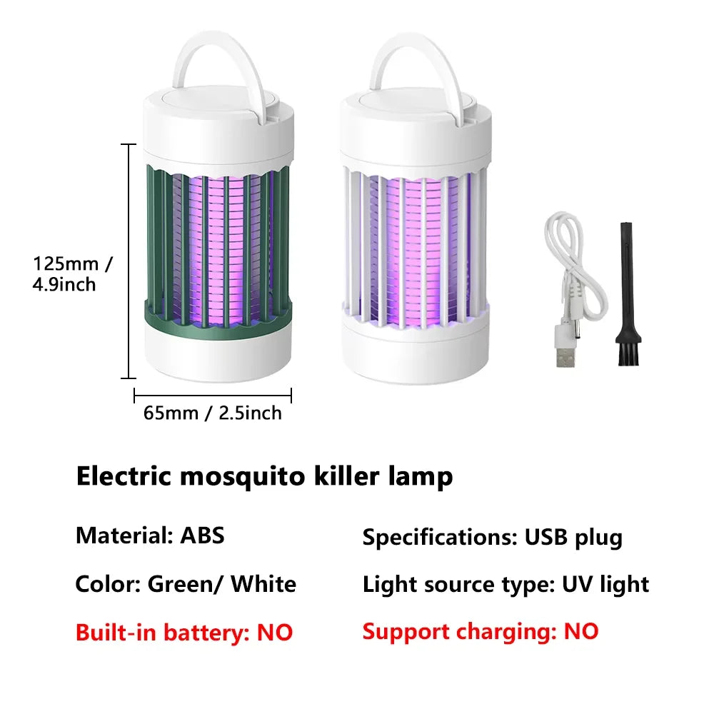 piège anti moustiques lampes électriques vert blanc moderne rechargeable uv camping chambre