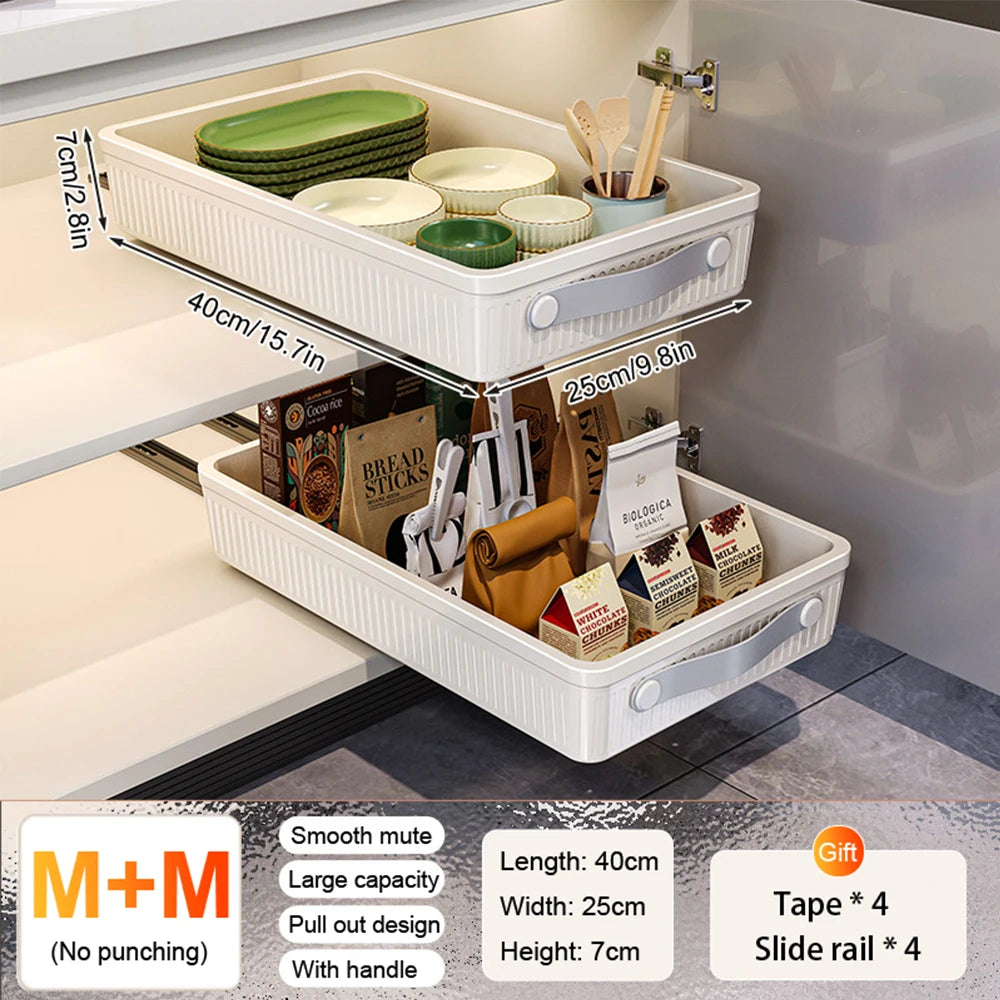 tiroir rangement blanc modulaire poignées rayures horizontales moderne cuisine chambre salle bain snacks