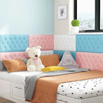 panneaux protection murale adhésifs tuiles relief moderne rose vert jaune blanc bleu marron chambre