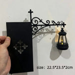 lampe rétro sorcières automnale citrouilles livres éditions binbir gece masallari textures métal étagère décoration