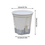 pots plante moderne auto arrosants transparents blancs hydroponiques lazy eyelets