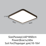 plafonnier led carré blanc ultra fin moderne luminaire salon chambre salle manger